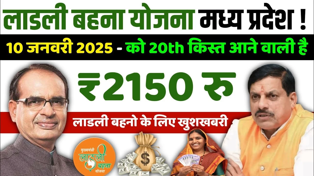 Ladli Bahana Yojana 20th Kist Update 2025